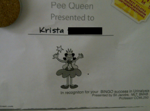 I am a Pee Queen!